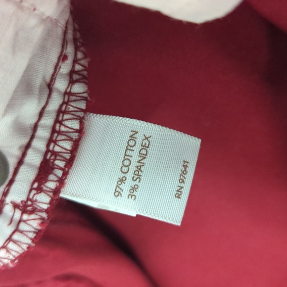 J Jill Red Corduroy Bootcut Pants with Stretch Women's Size 8 - Picture 4 of 5